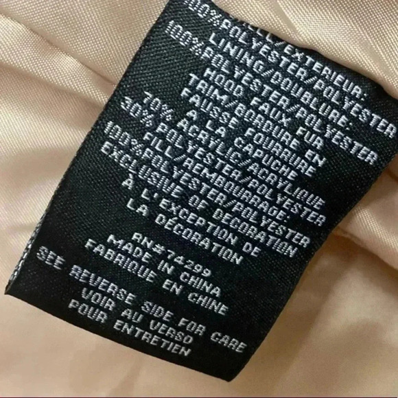 🆕Jessica Simpson Blush Sherpa-Trim Anorak Long Jacket L🆕 - Picture 15 of 16